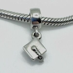 Pandora Graduation Cap Dangle Sterling Silver Charm Charm